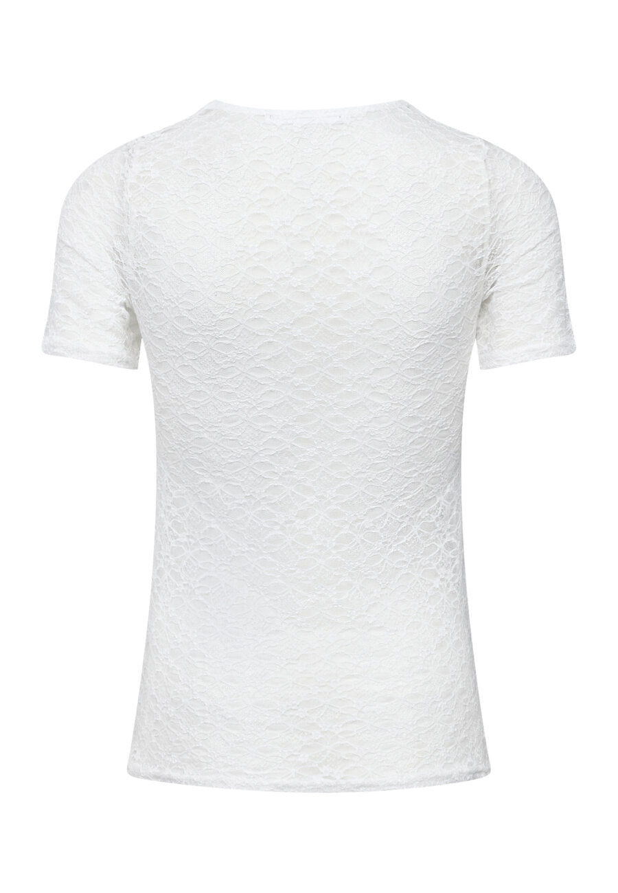 SP GIMAS-SS Mesh Blouse - cream