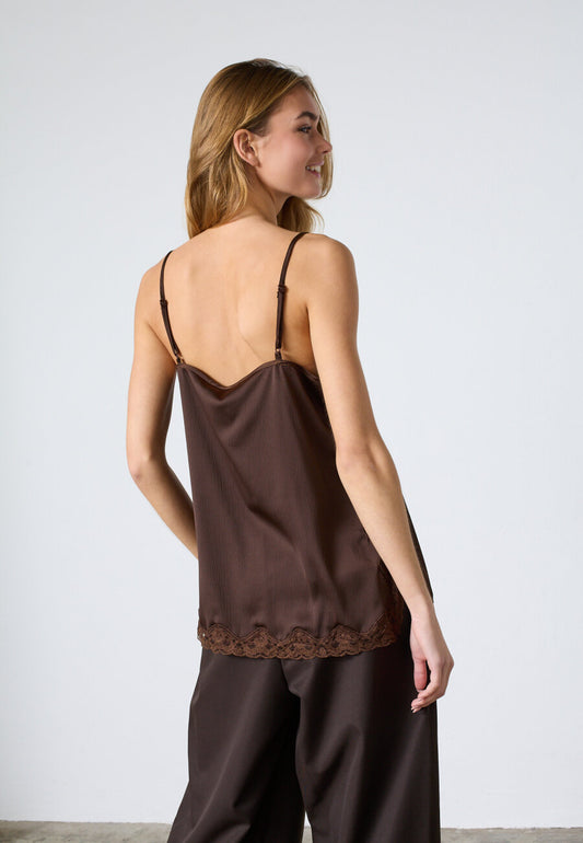 SP Isolde top - chocolate