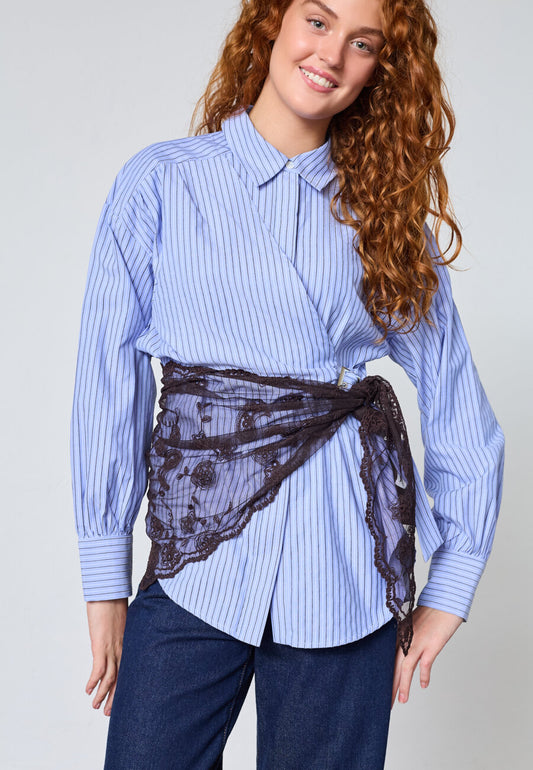 SP Scarf-501 - brun m/blonder