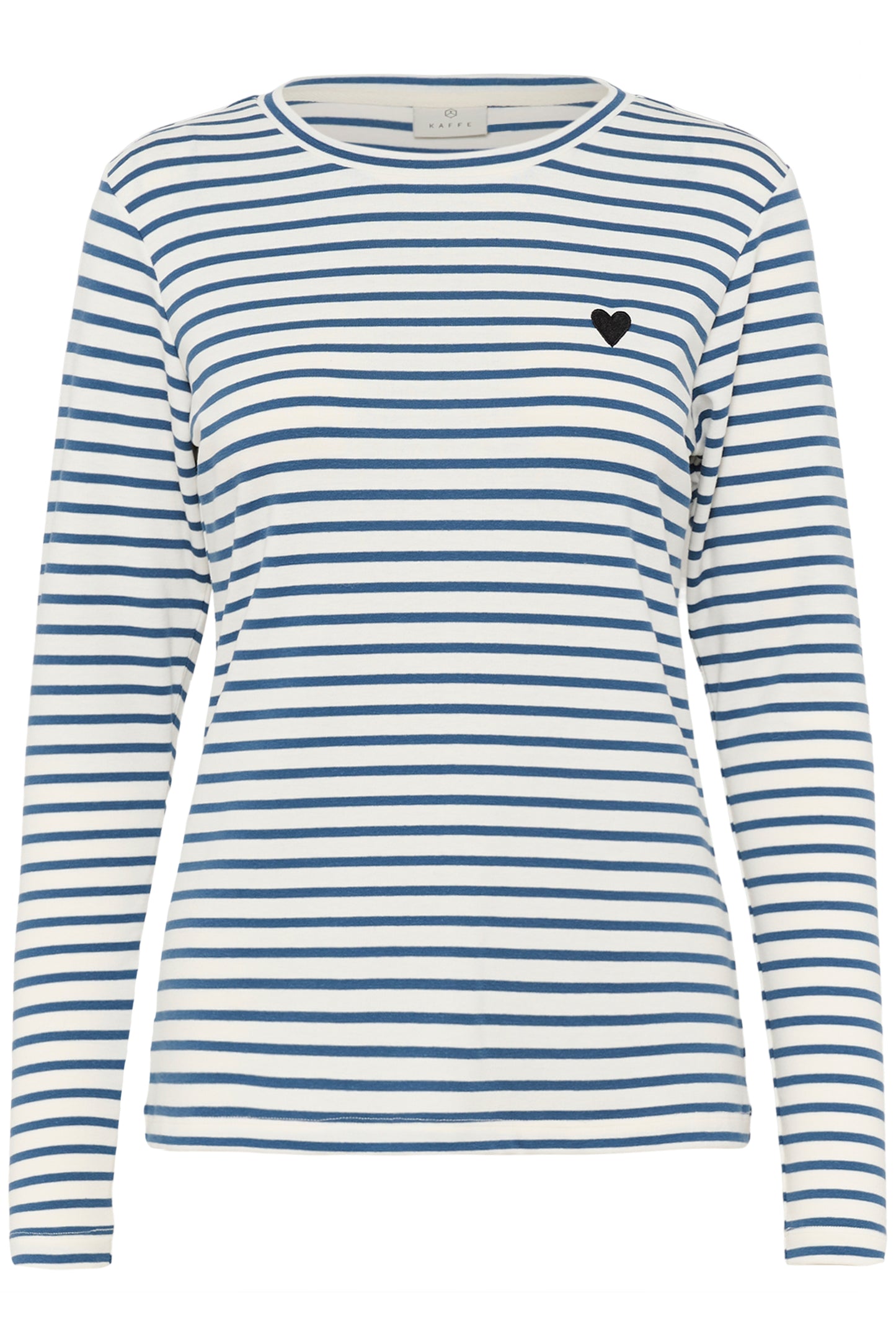 KA Liddy T-shirt - Berring sea blue/white