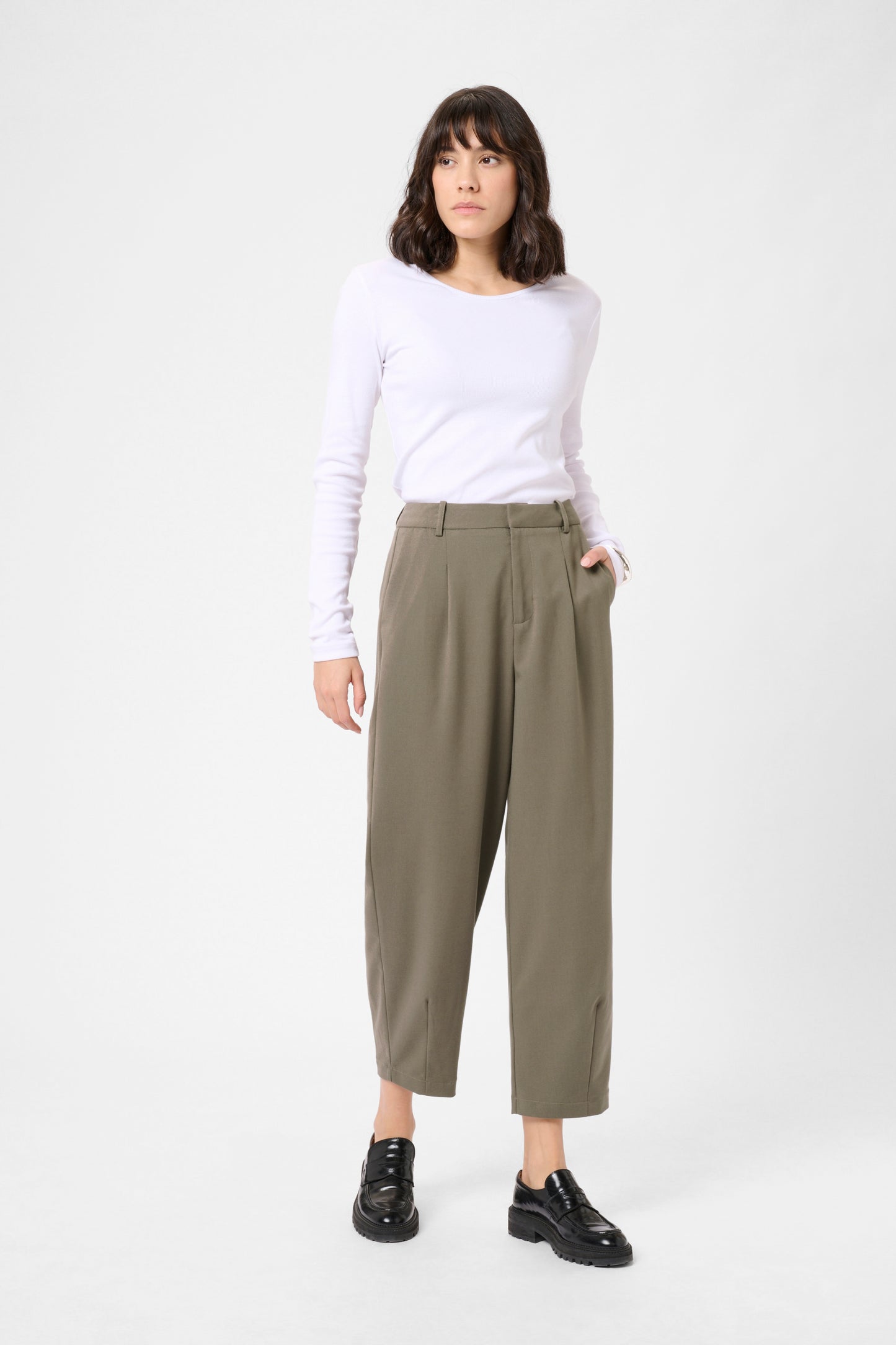 KA Merle 7/8 pants Suiting - Morel