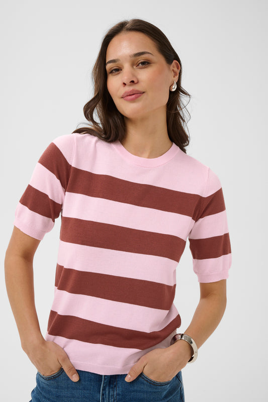 KA Lizza striped knit - ballerina/henna