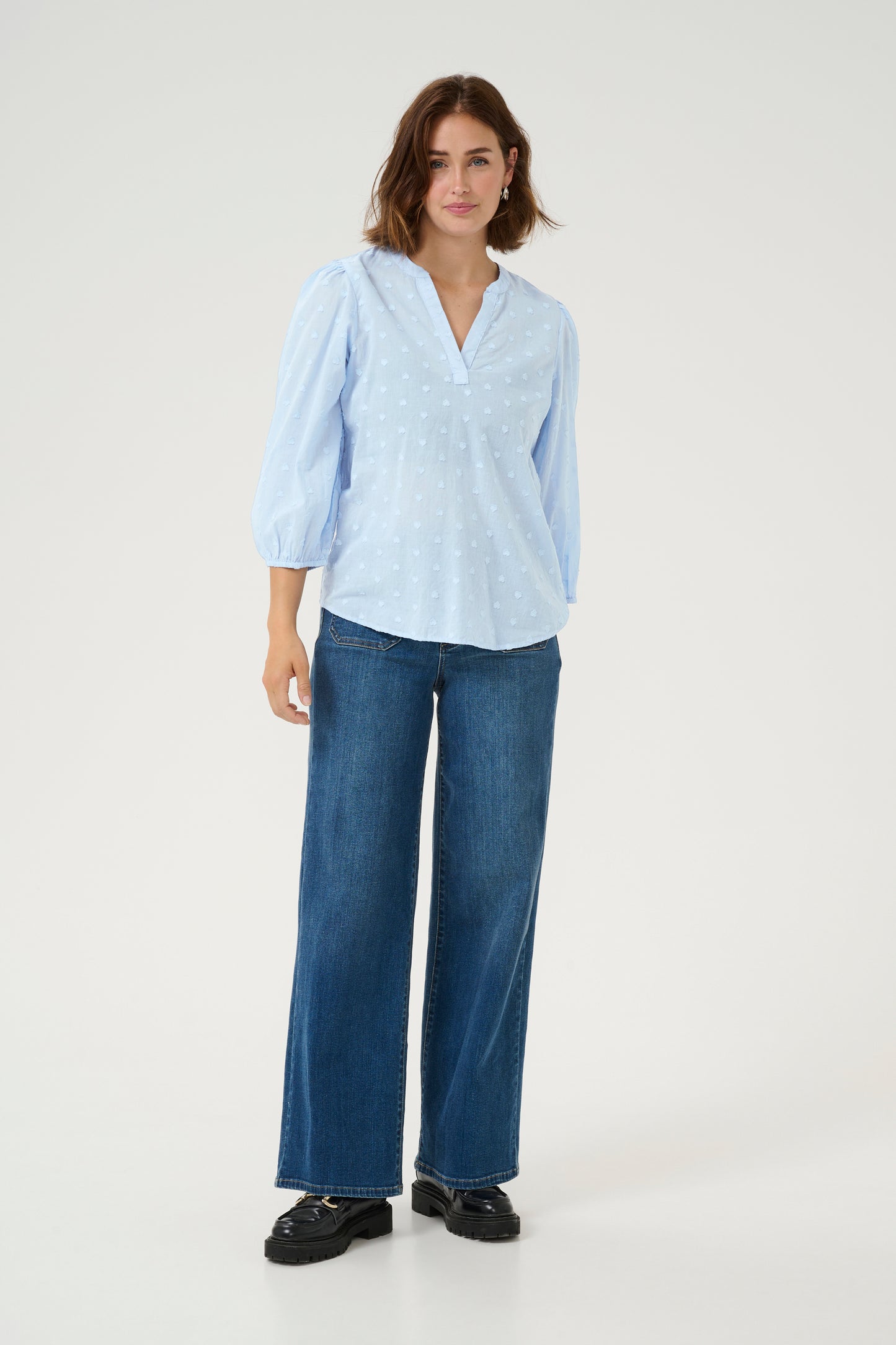 KA Jollia Blouse - soft Chambray blå