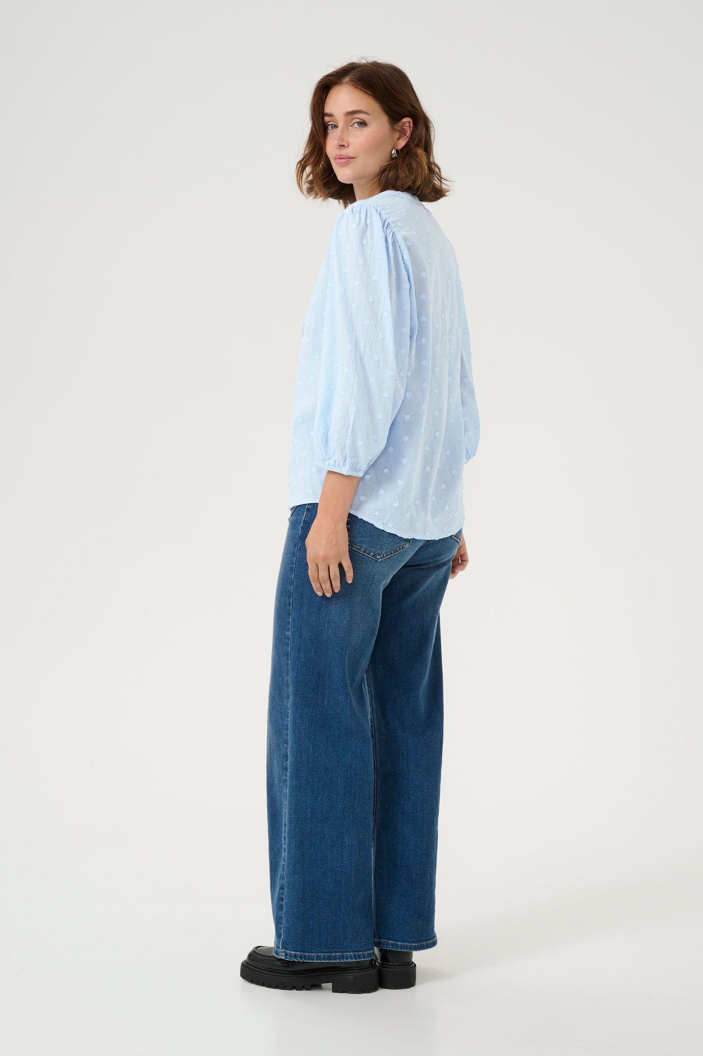 KA Jollia Blouse - soft Chambray blå