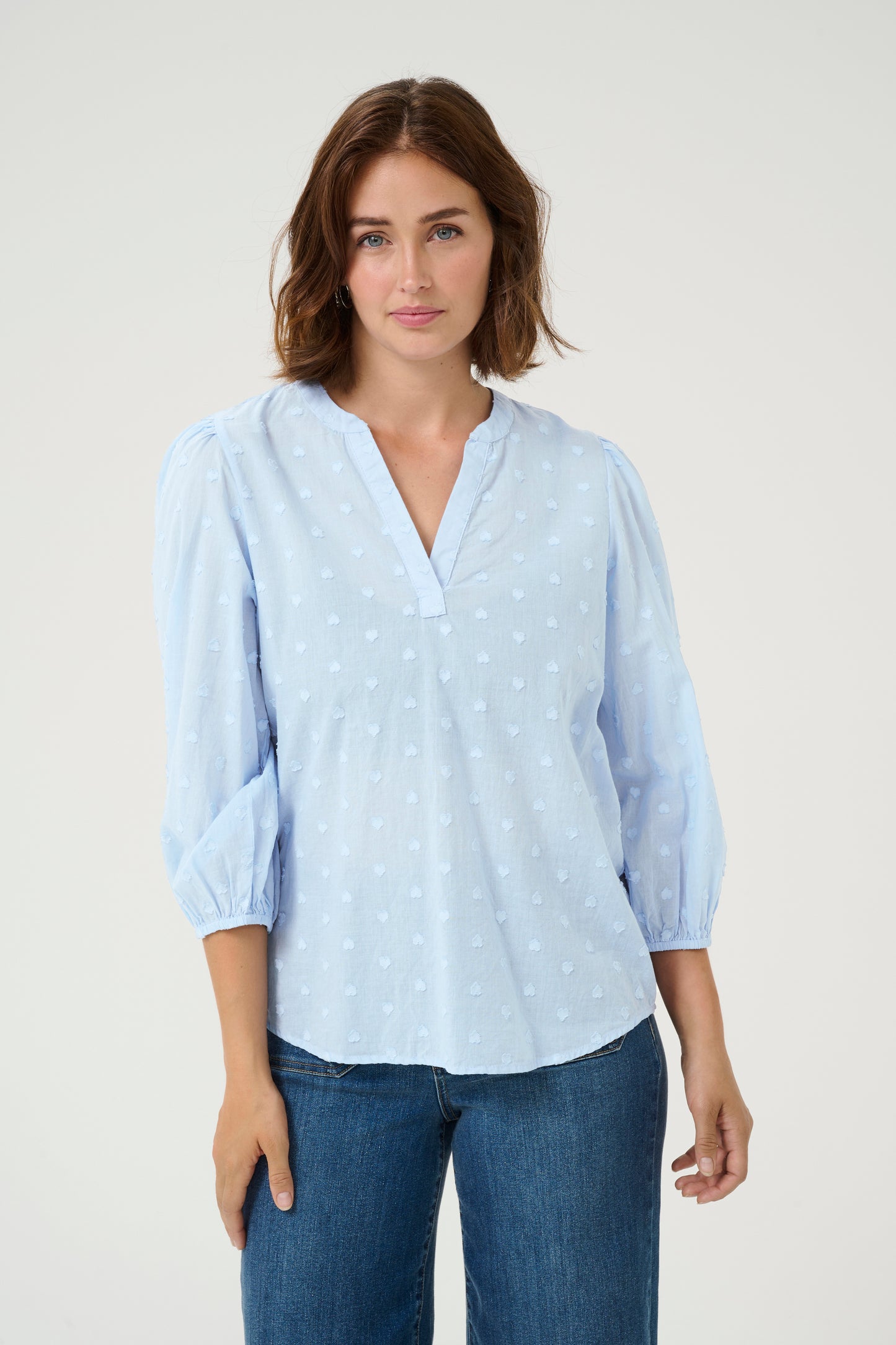 KA Jollia Blouse - soft Chambray blå