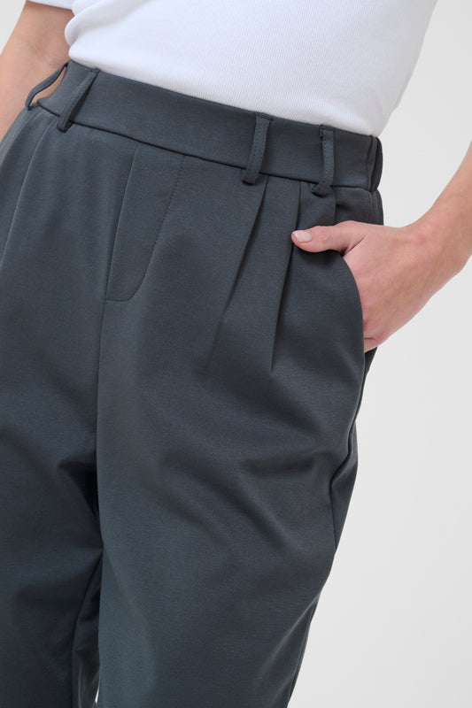 Ka Jenny Pant - Black Oyster - grå