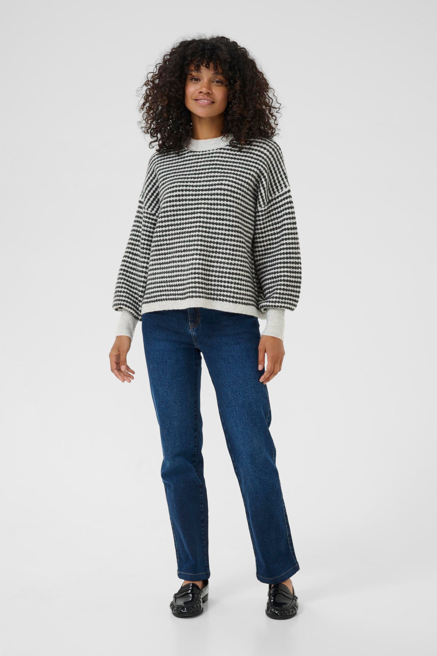 KA Ellery knit pullover - light grey melange