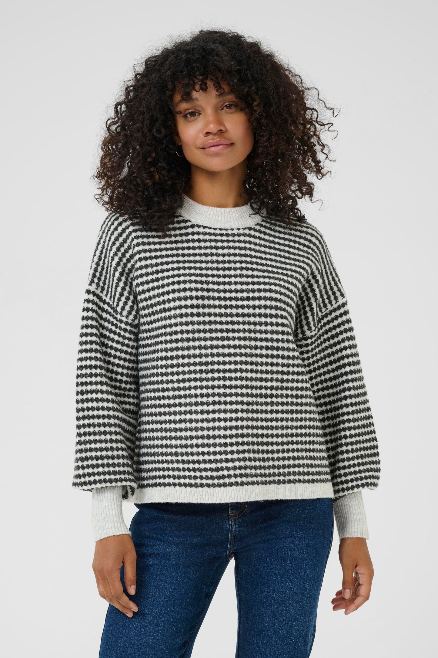 KA Ellery knit pullover - light grey melange