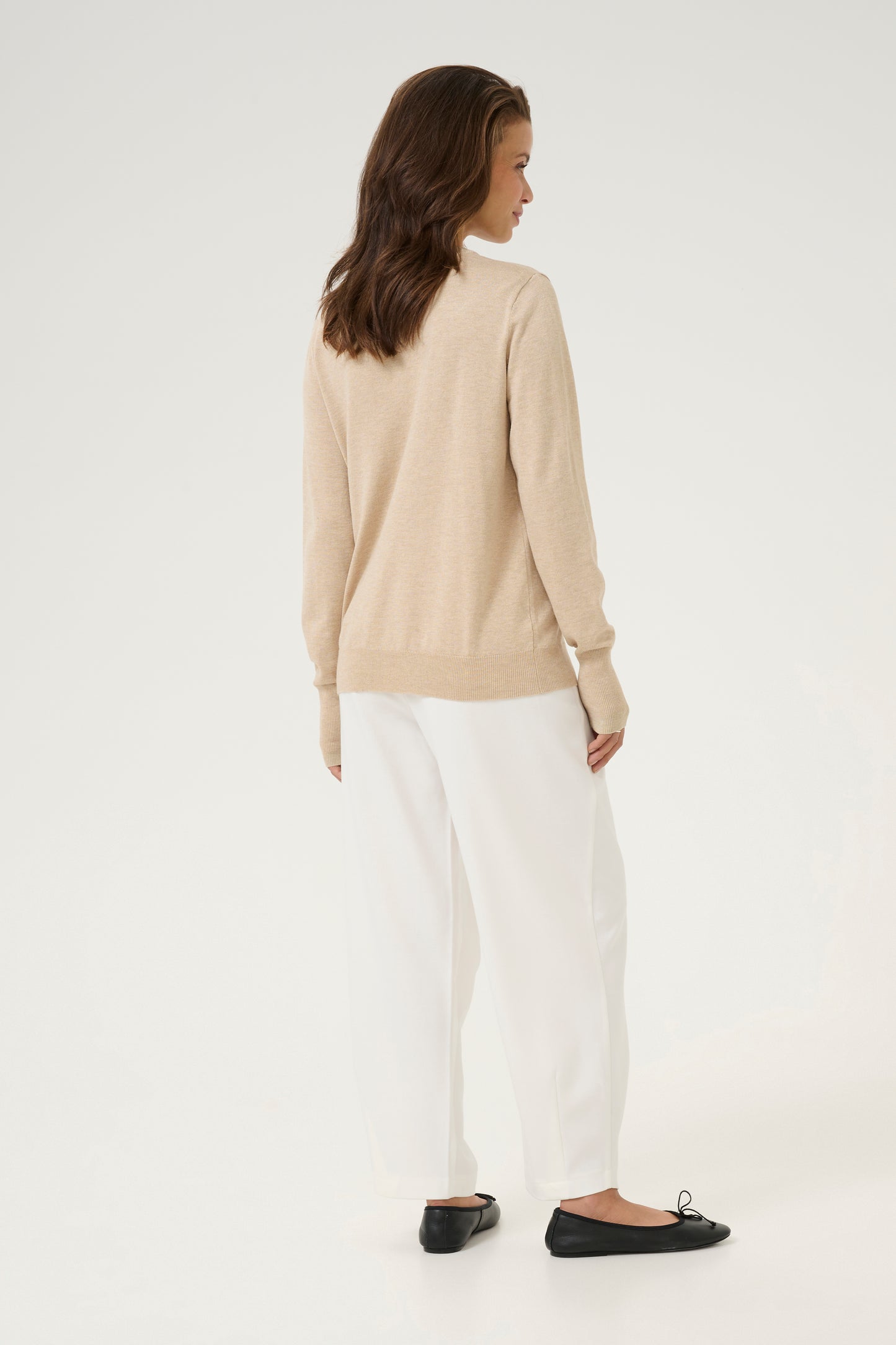KA Lizza knit pullover - feather gray - beige