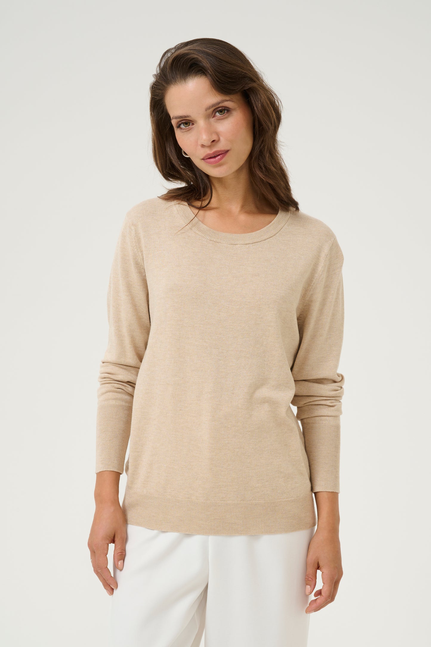 KA Lizza knit pullover - feather gray - beige