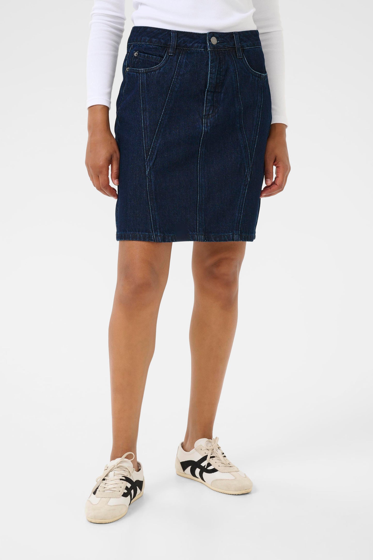 KA Elouise Denim Skirt - dark blue