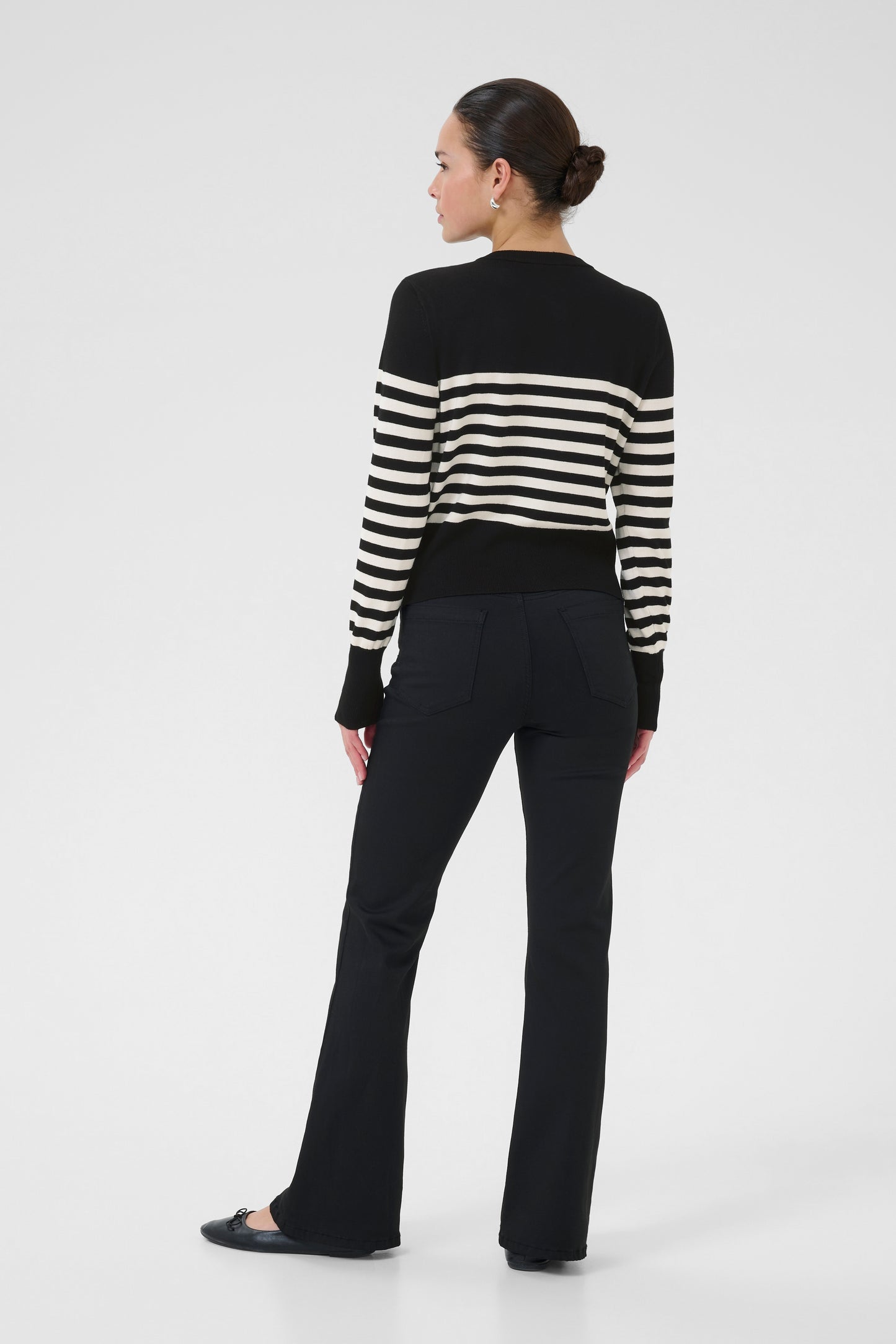 KA Lizza Cardigan - black/hvid