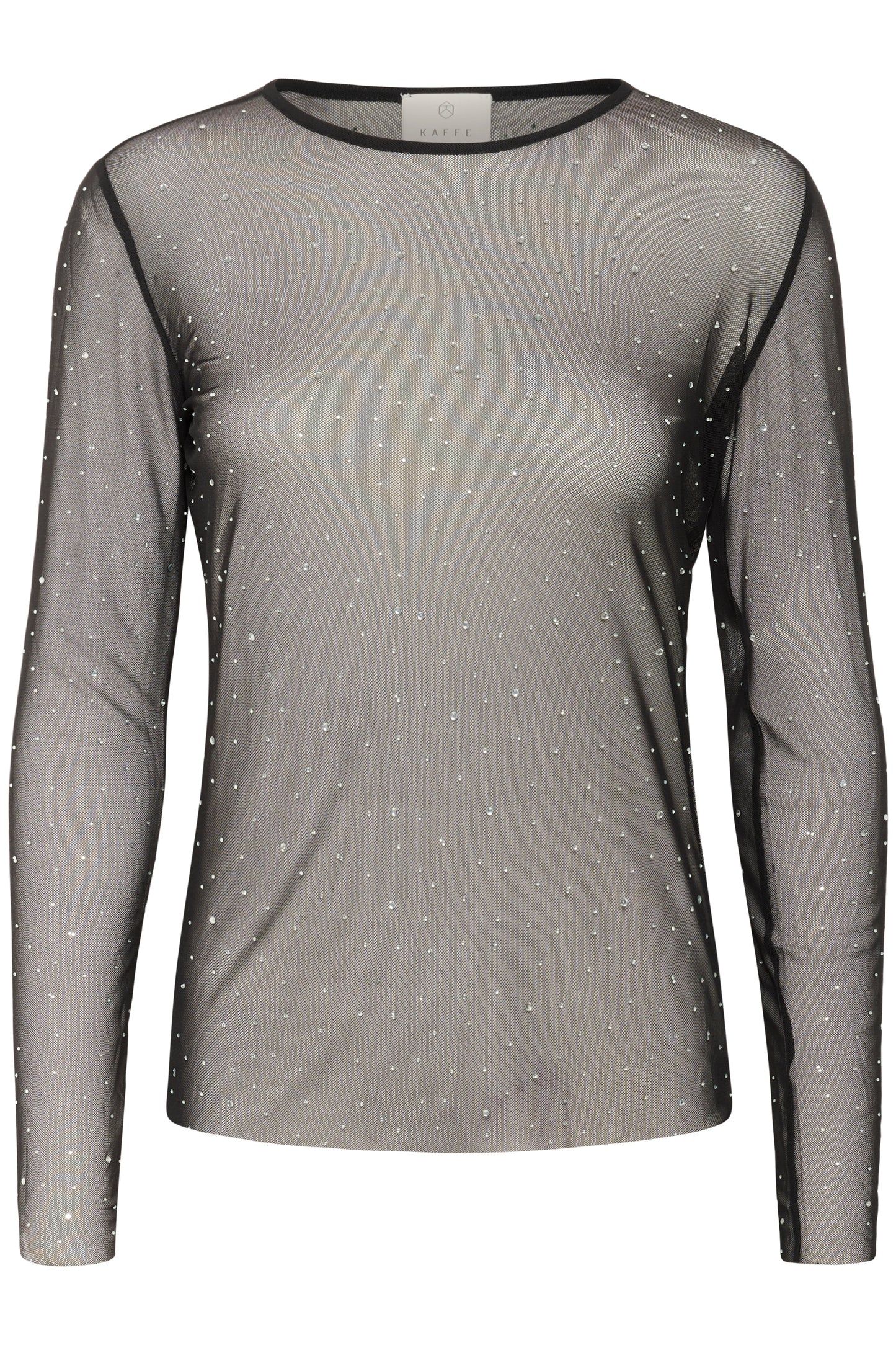 KA Stinna Mesh T-shirt - sort m/simili sten