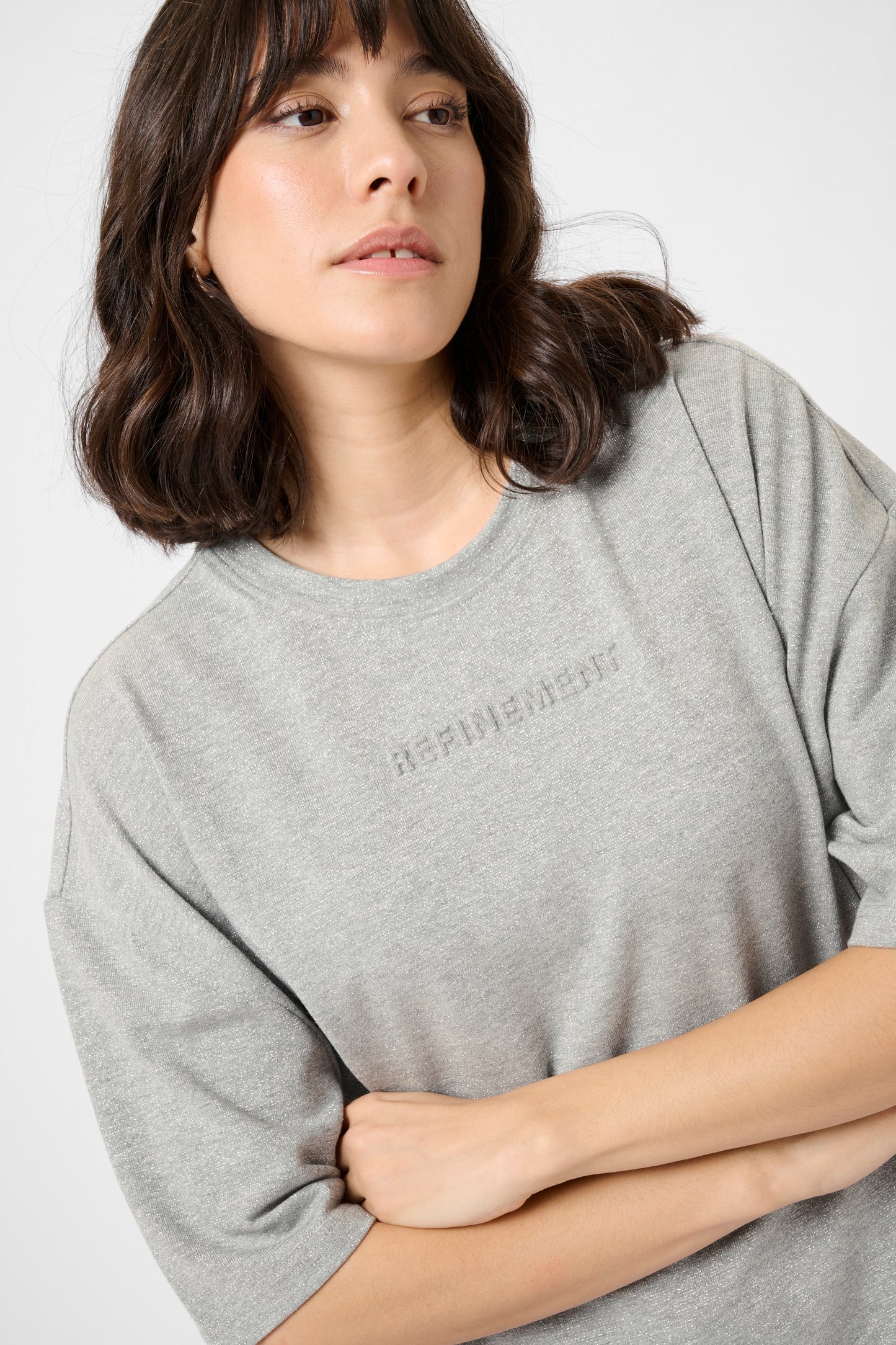 KA Bianca T-shirt - light grey melange