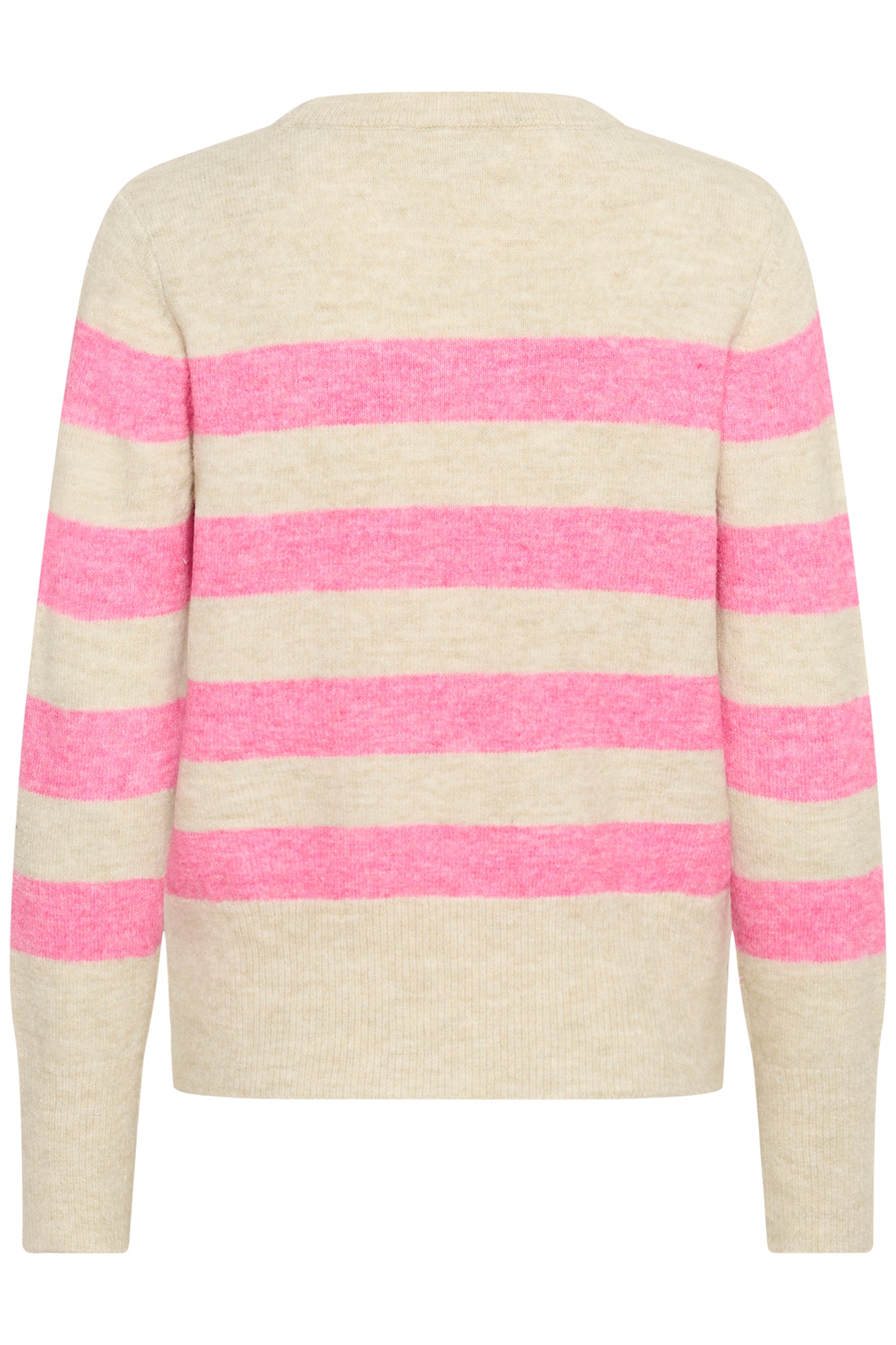 KA Niel Striped Pullover - beige/lyserød strib