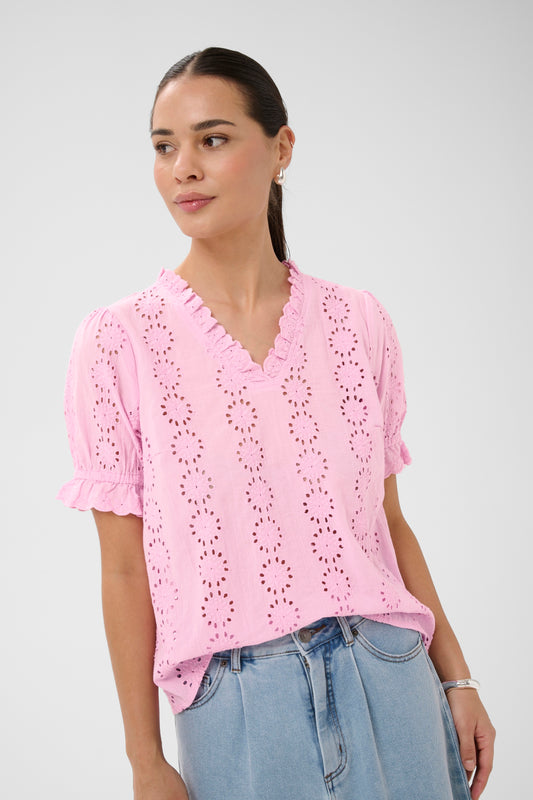 KA Dona Blouse - pink frosting