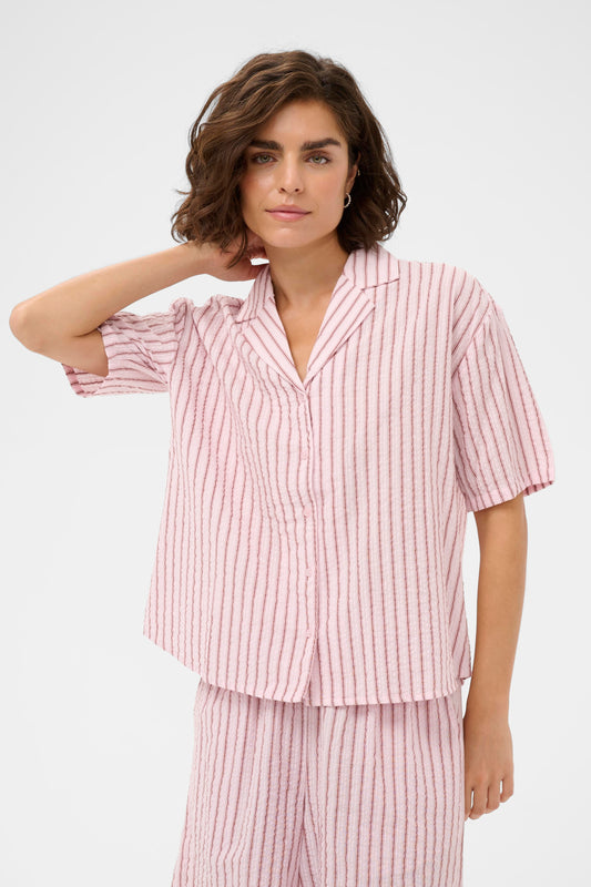 KA Lara Shirt - ballerina white henna stripe
