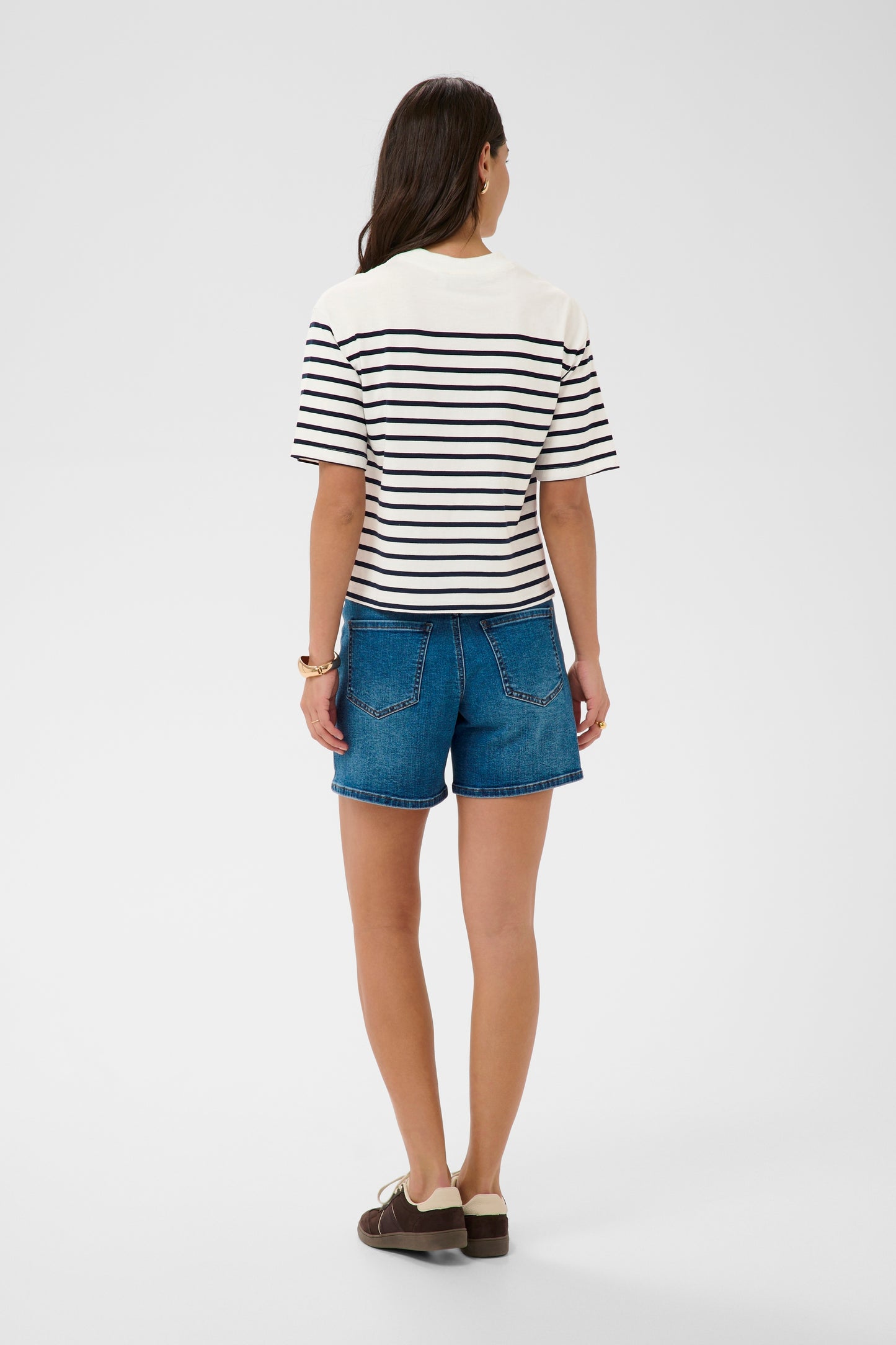 KA Nolia T-shirt - chalk/midnight blue
