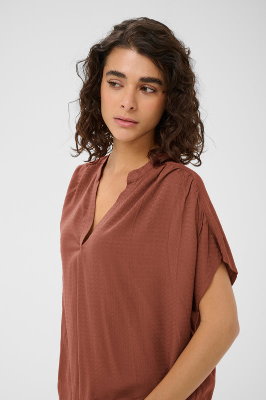KA Gina Blouse - henna farvet