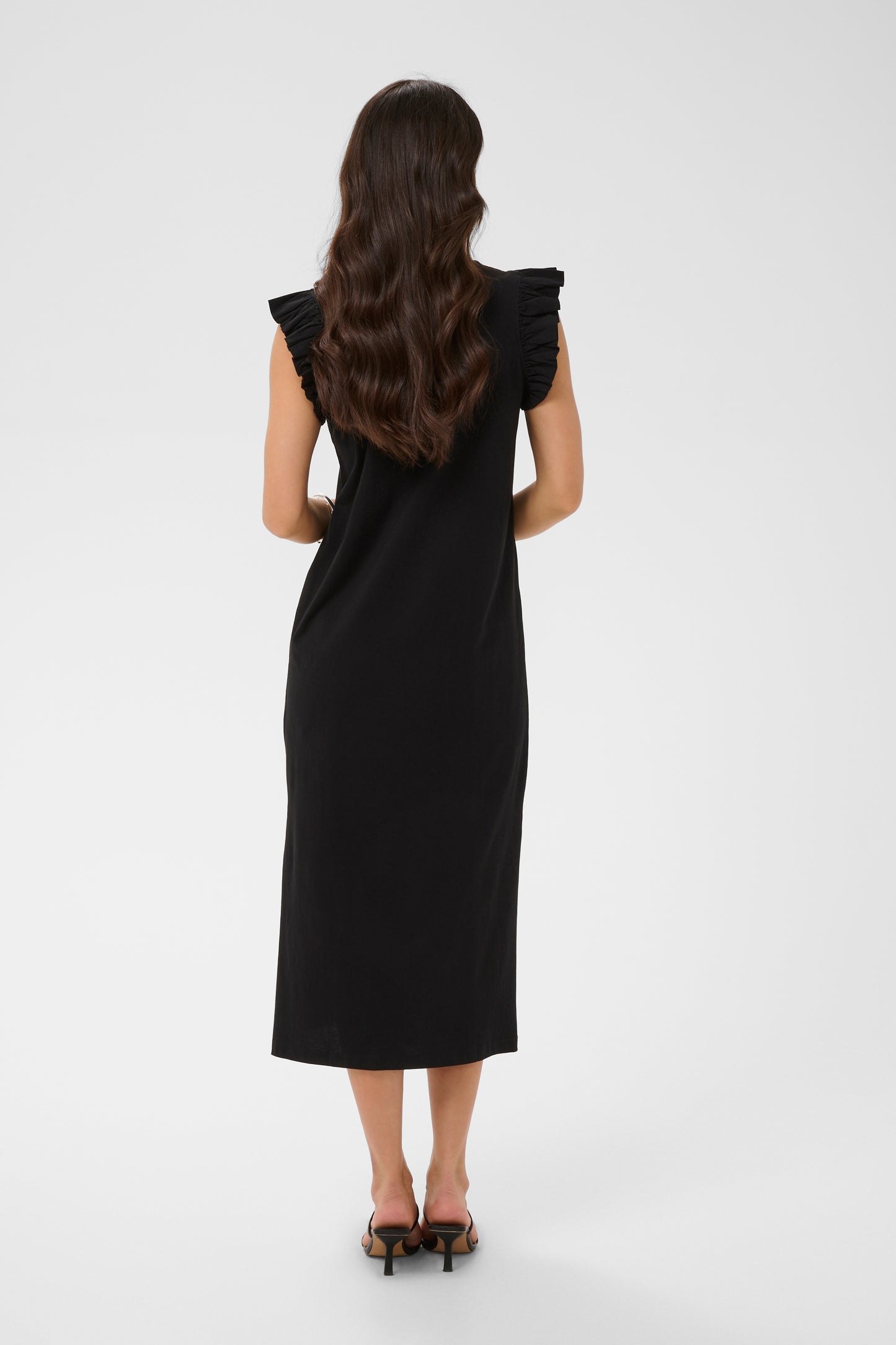 KA Celina Flounce Dress - black