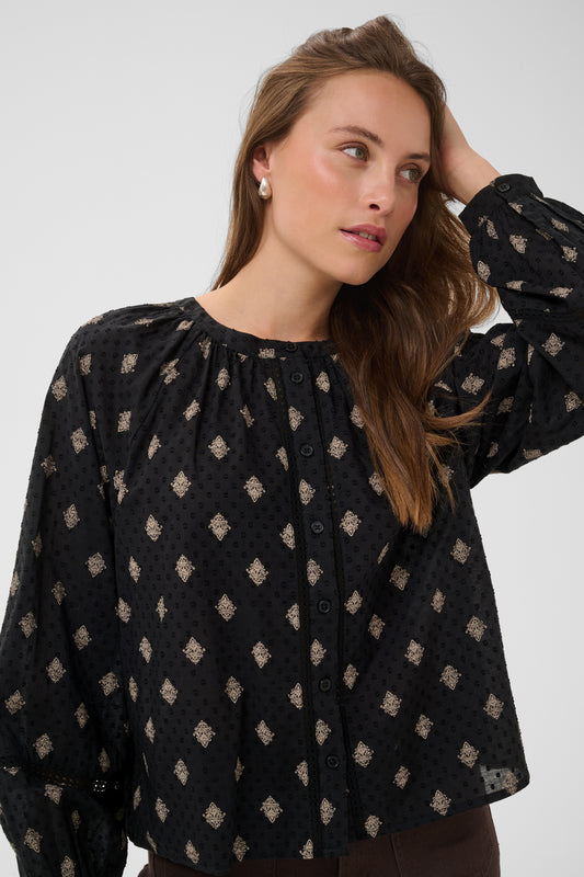 KA Wila Shirt - black gray vintage