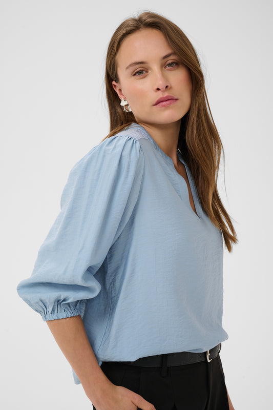 KA Alberta Blouse - blue fog