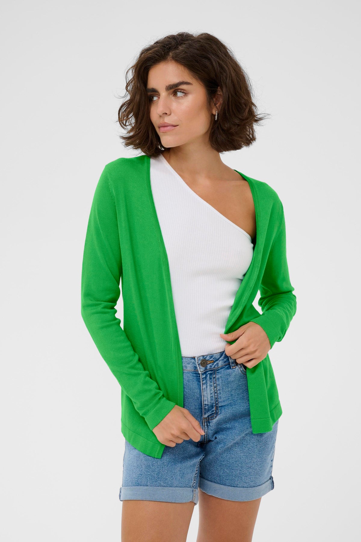 KA Fenia Astrid Cardigan - Bright Green