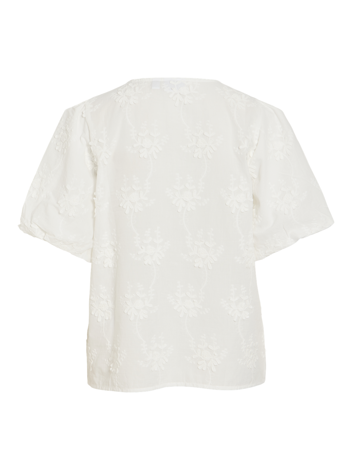 VL VIANTONETT O-NECK 2/4 SHIRT - HVID