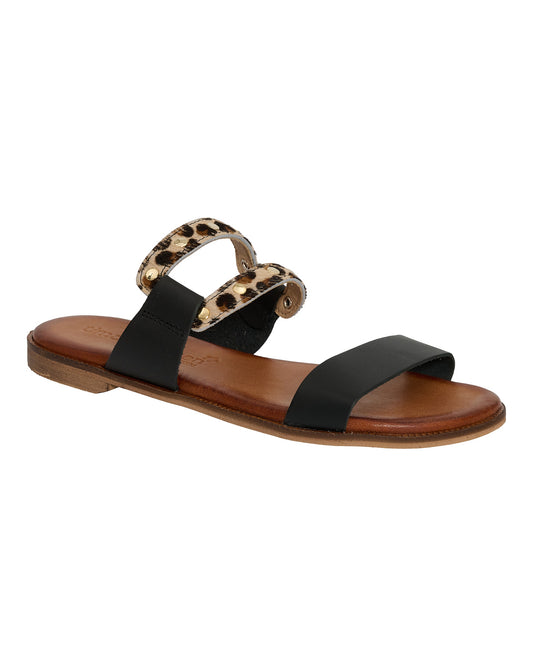 TS Pepa sandal m/sort og leo