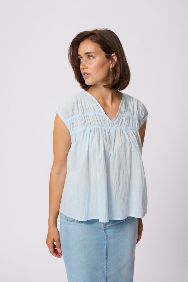 KA Thua Blouse - nantucket lysblå