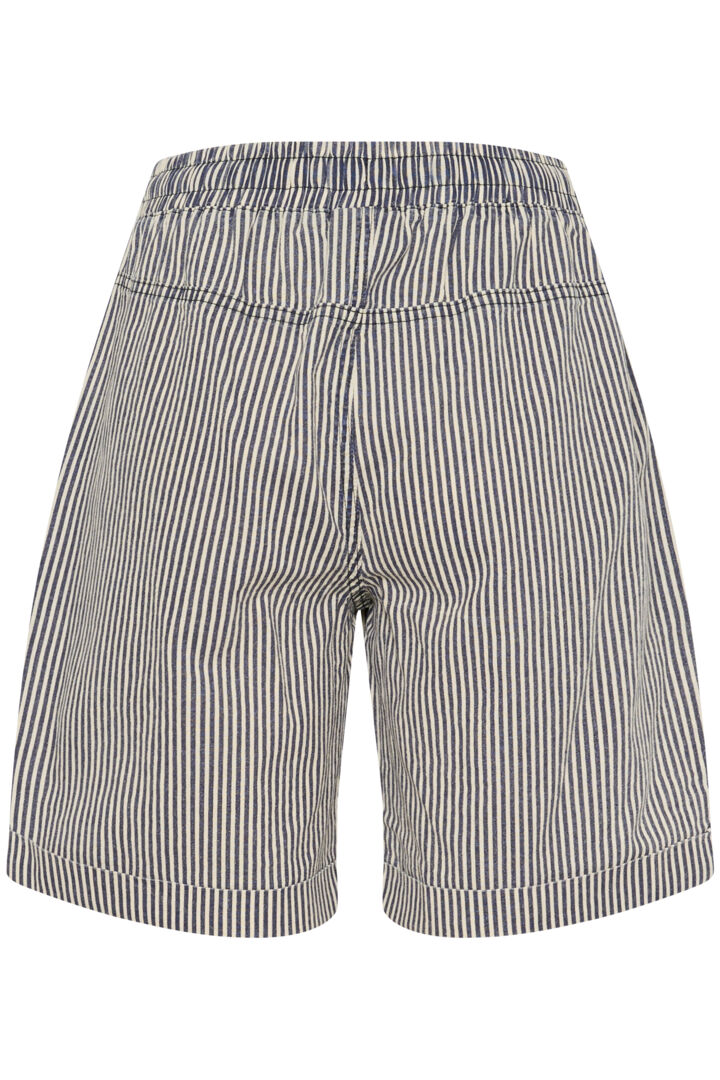 KA Naya striped shorts - marine/hvid