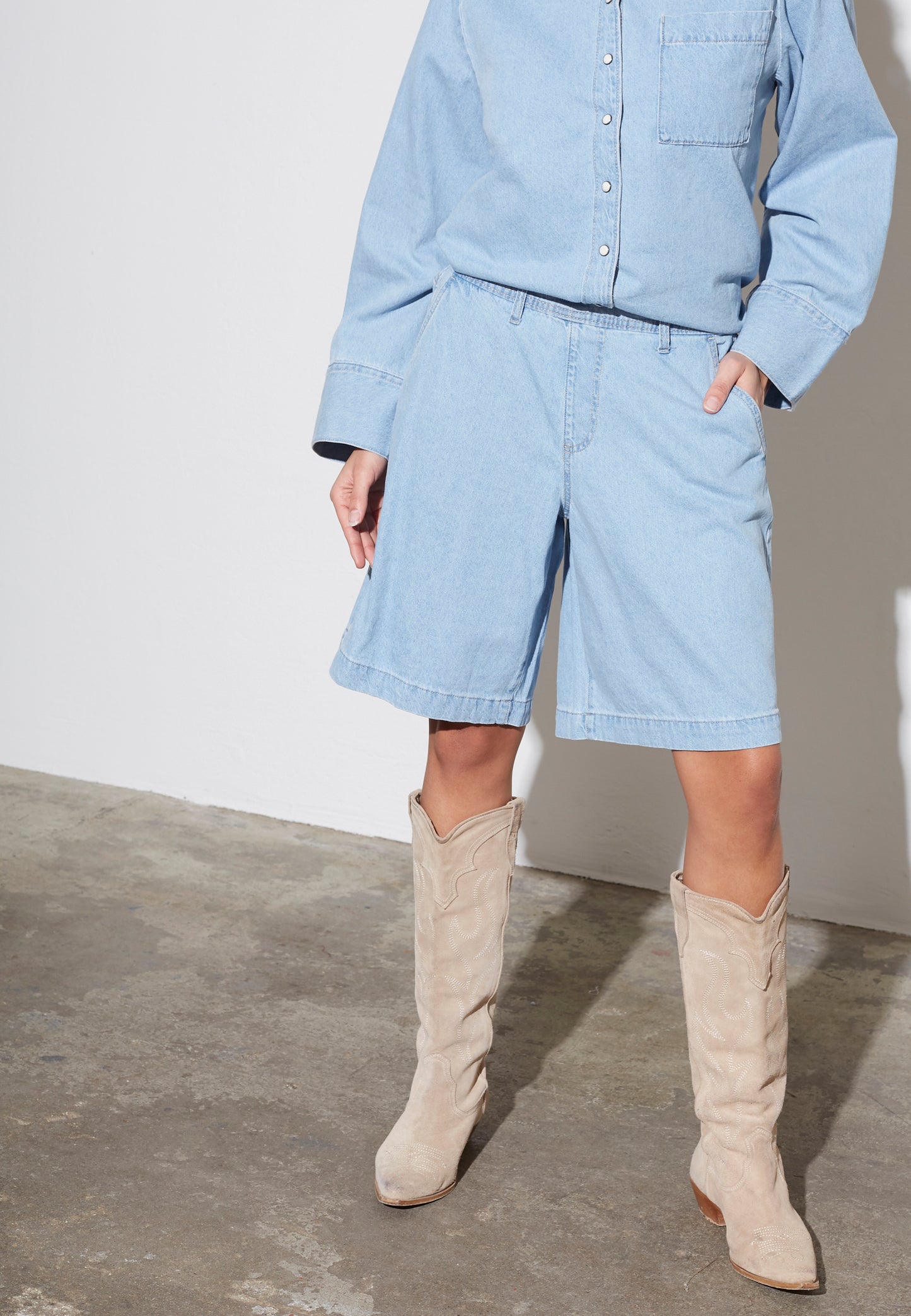 SP OSA-Shorts - light blue wash