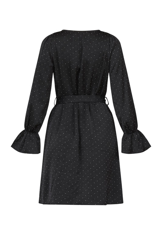 SP NOKI-DR31 kjole - sort m/simili sten