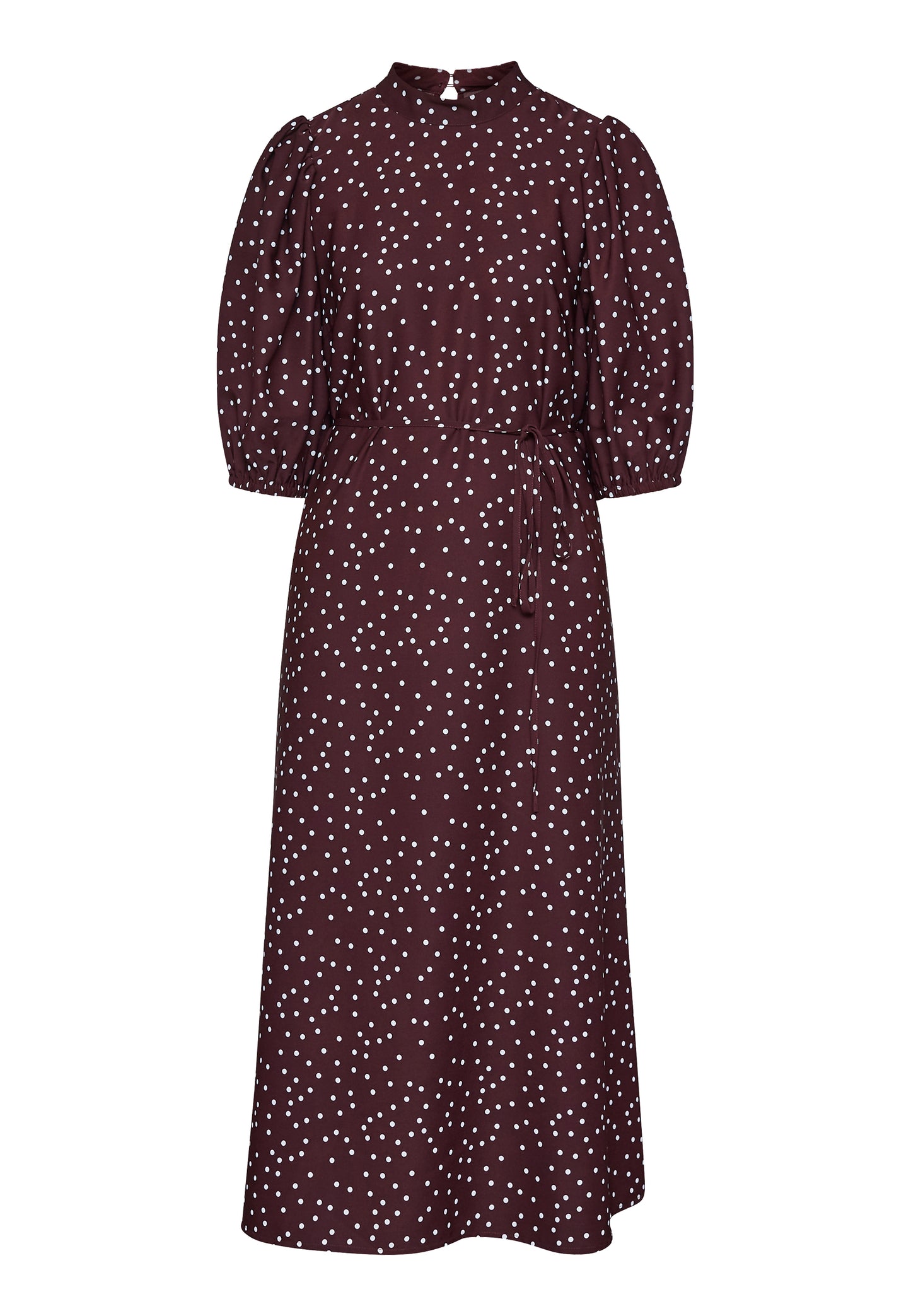 SP VENTIA-Dress - Bordeaux/dot