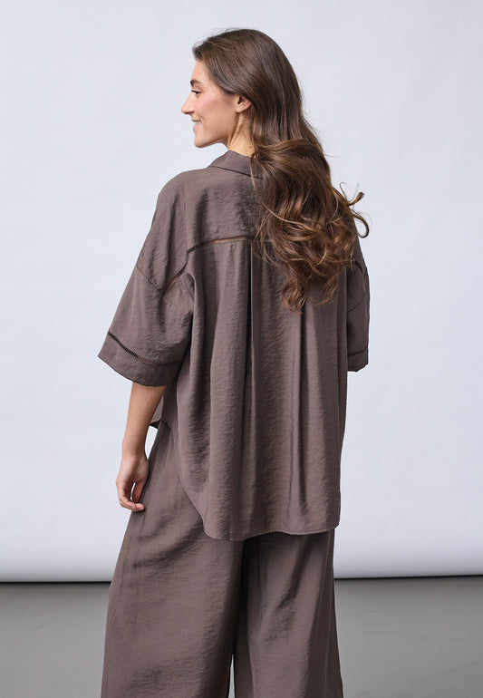 SP ELLA-N.SH9 Shirt - dark chocolate