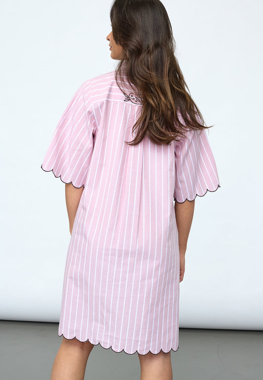 SP EDINA Dress - lyserød strib