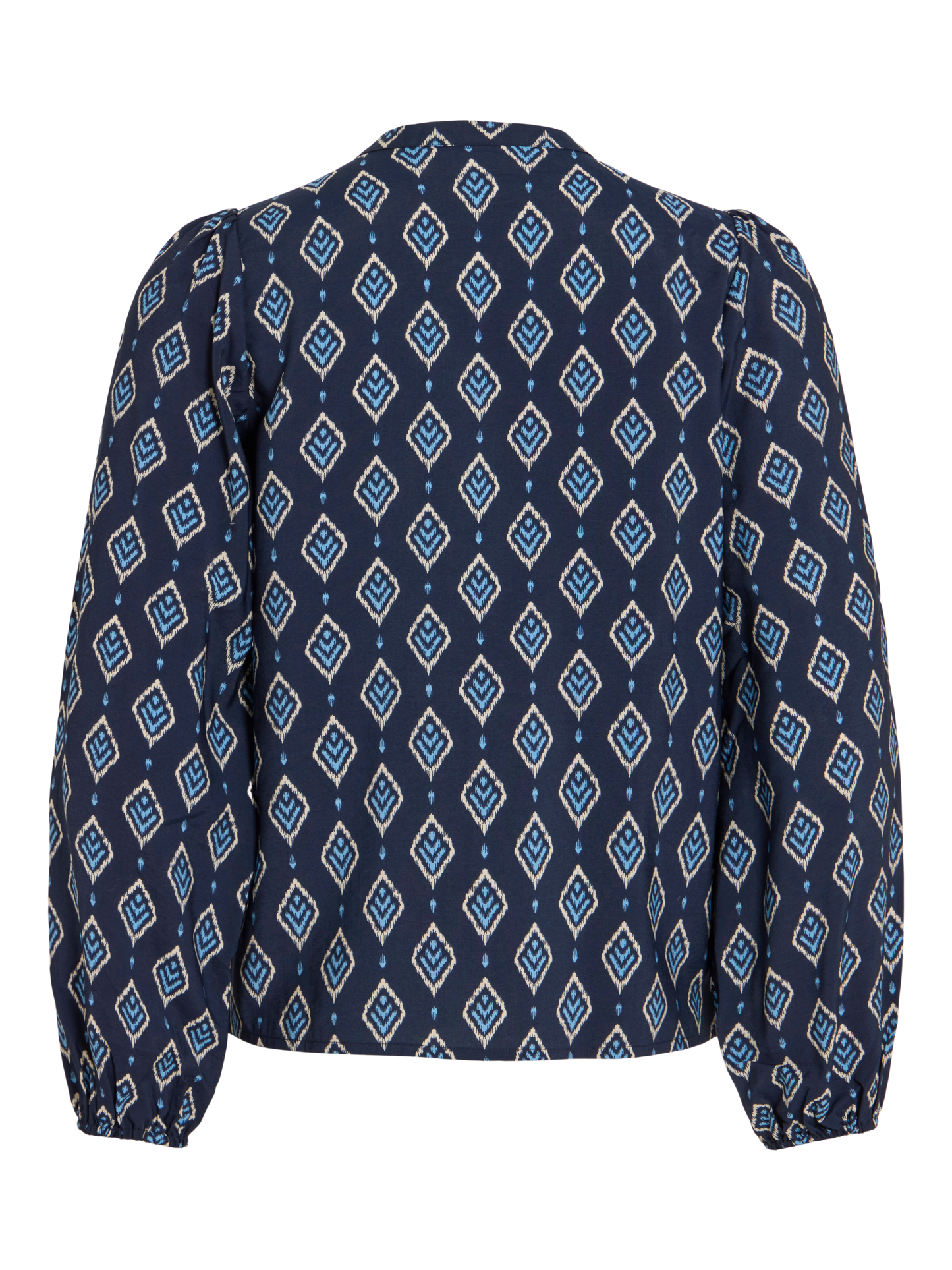 VL VISIGNA L/S Blouse navy m/mønster