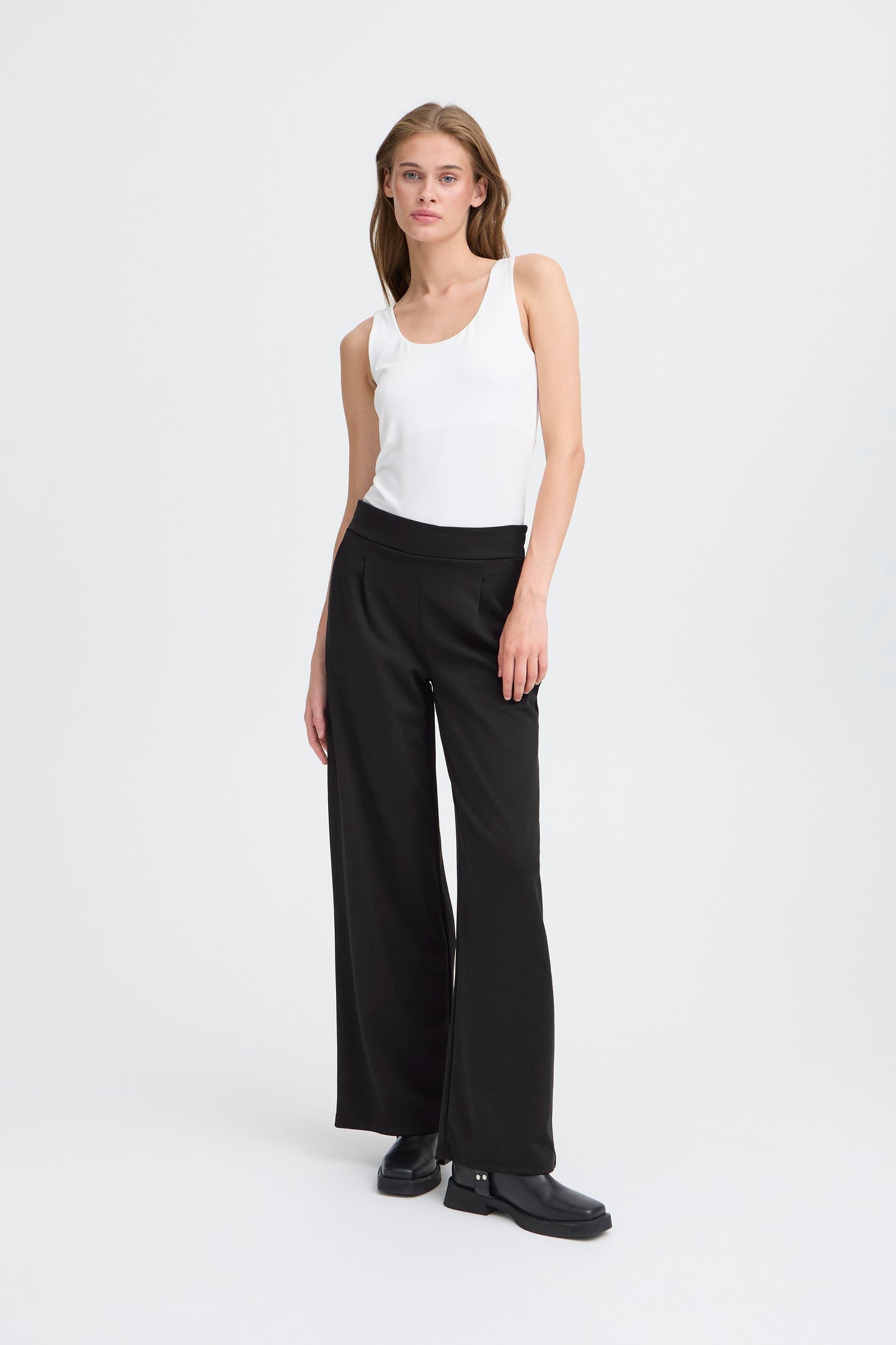IC Kate Sus long wide pant - black