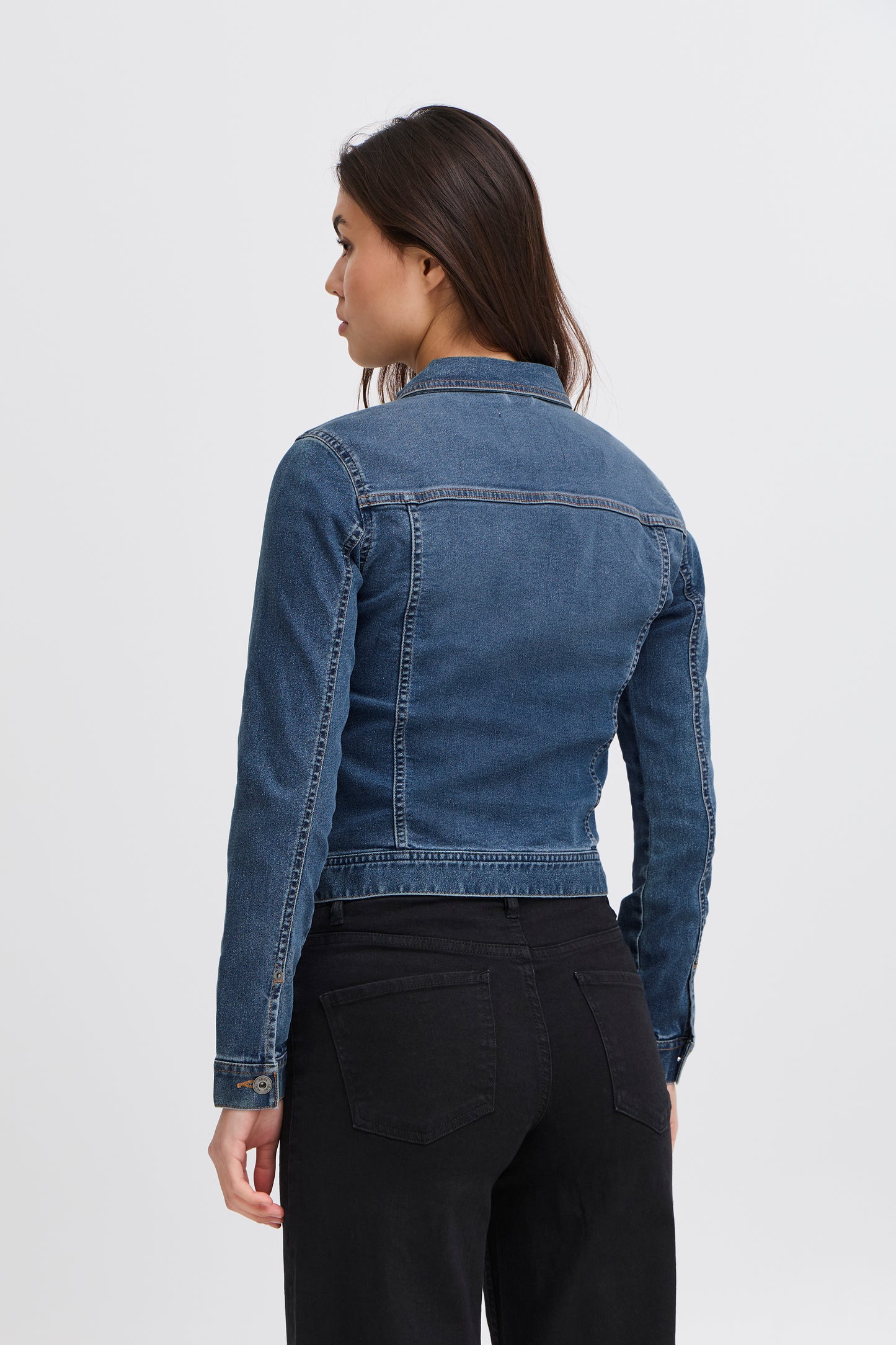 IC Billy denim jakke - mellemblå