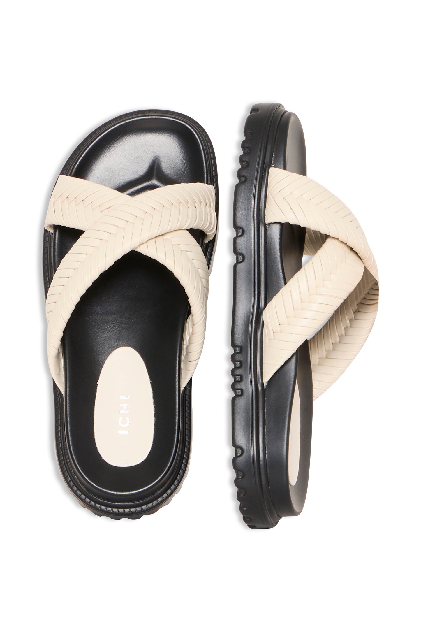 IC Trille sandaler hvid m/sort bund