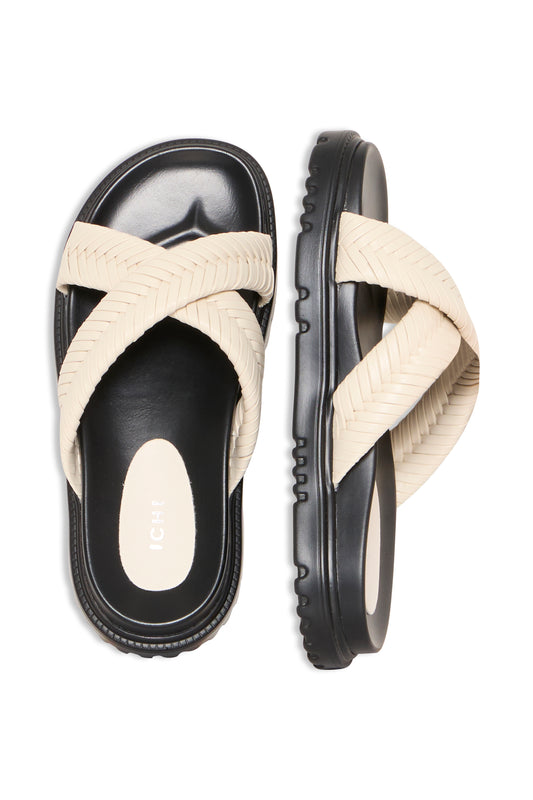 IC Trille sandaler hvid m/sort bund