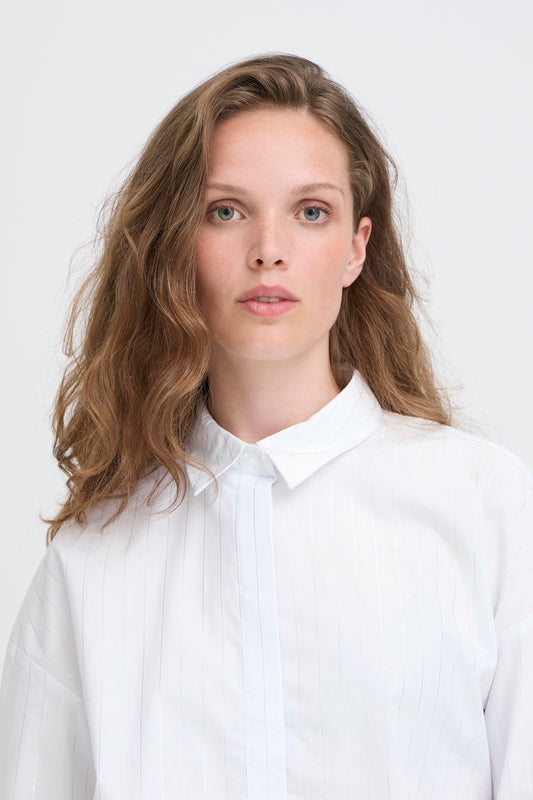 IC Kassy lurex shirt - hvid