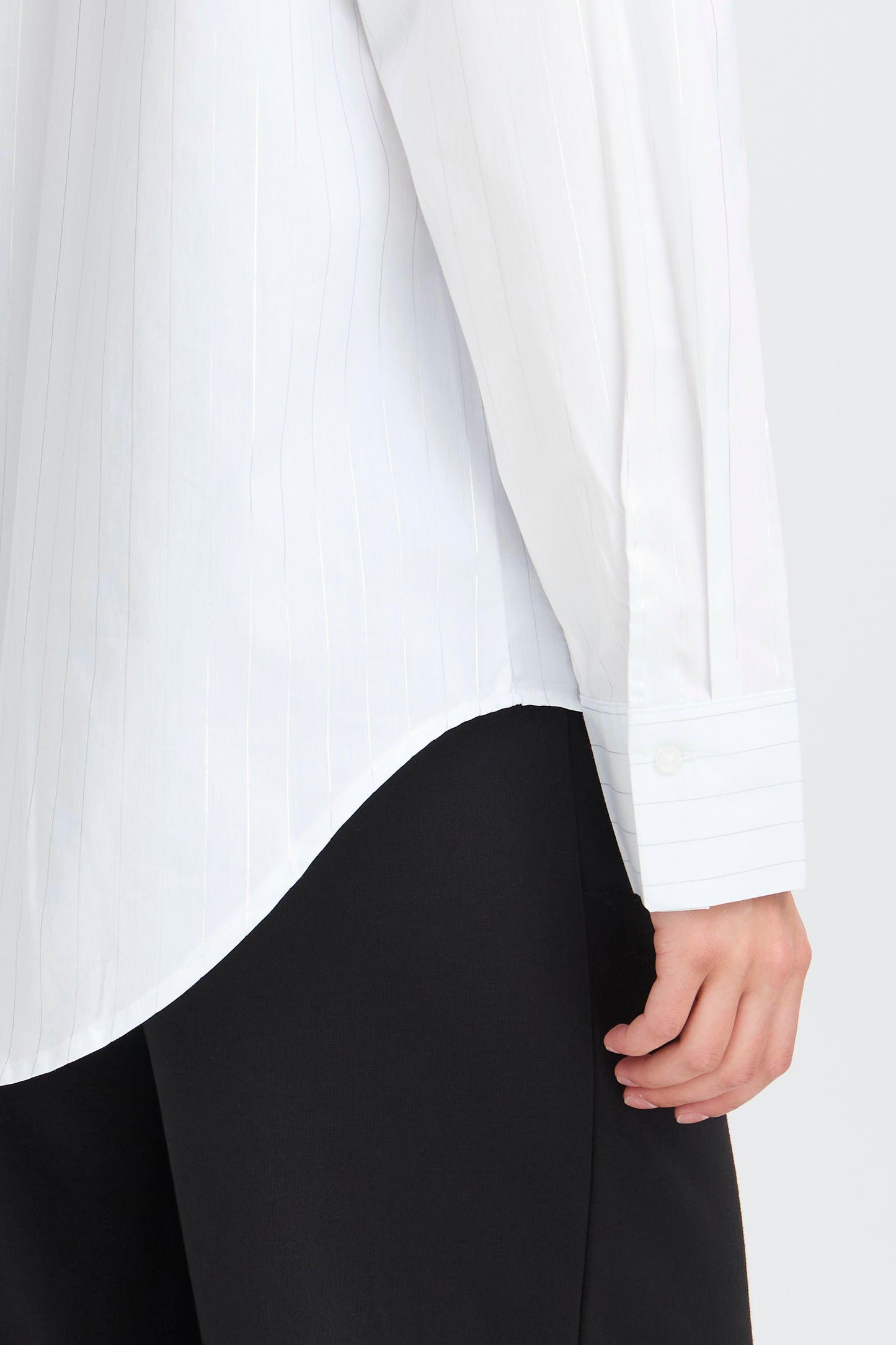 IC Kassy lurex shirt - hvid