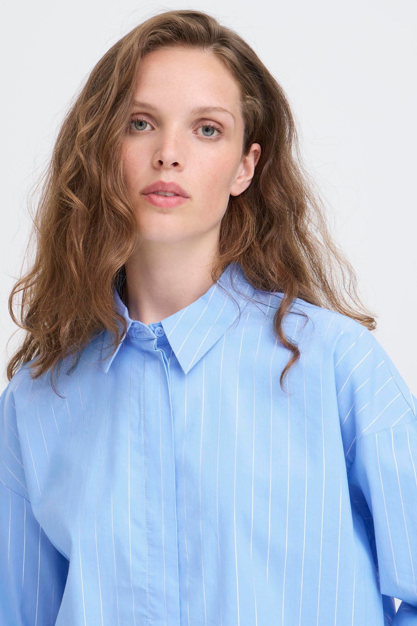 IC Kassy lurex shirt - blue
