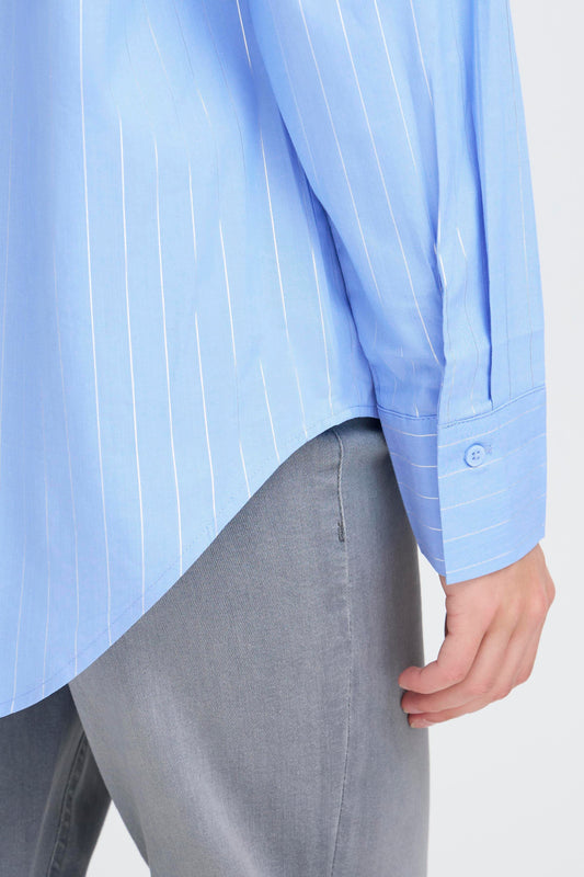 IC Kassy lurex shirt - blue