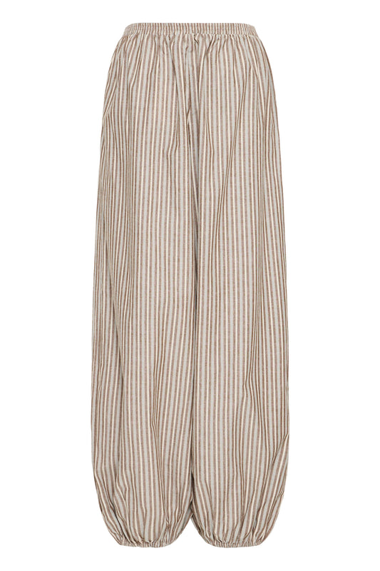 IC XMilly pants - hvid/brun strib