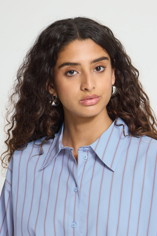IC LULAO Shirt - blå m/striber