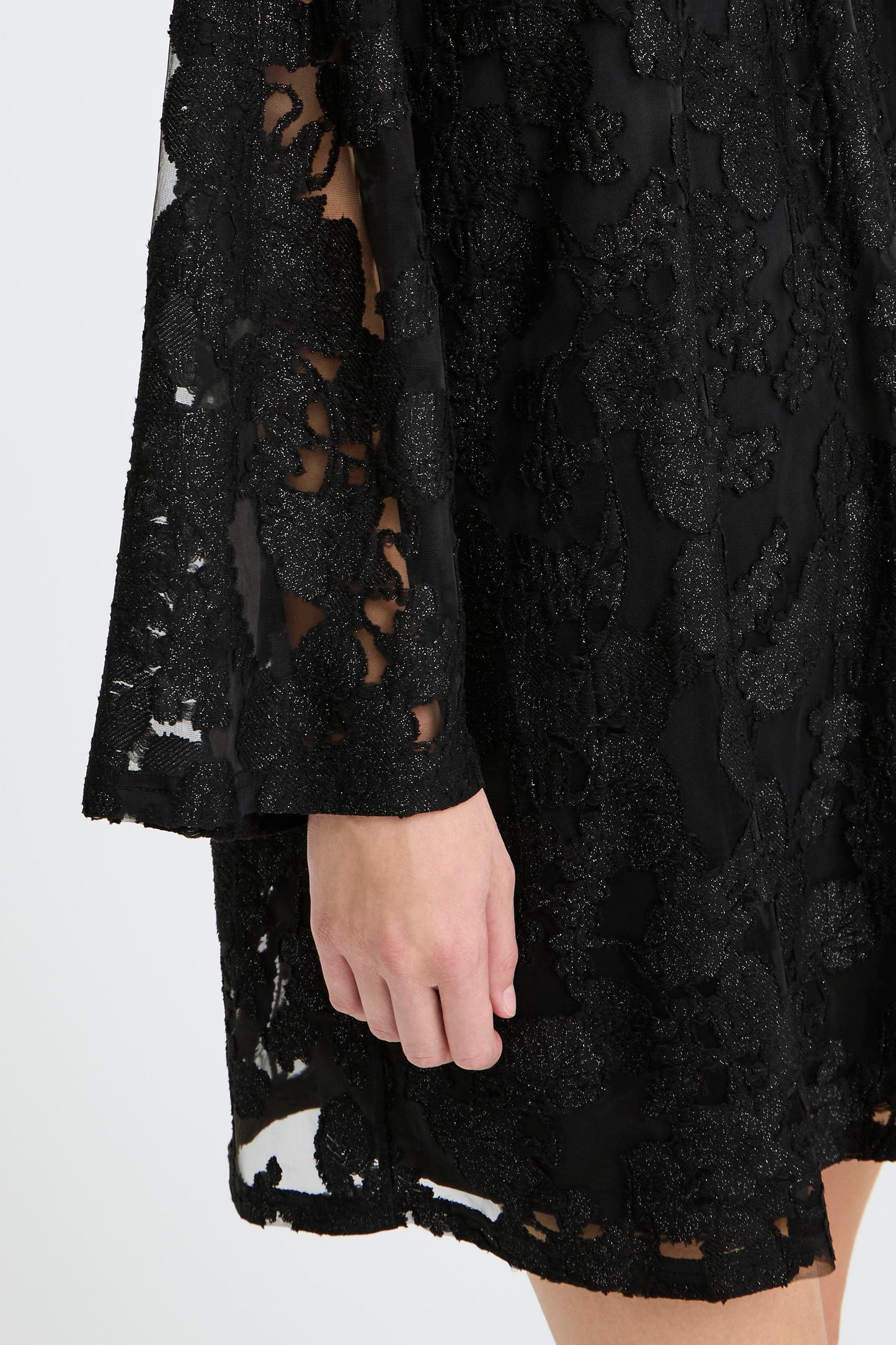 IC Lineo Dress - sort m/blonder