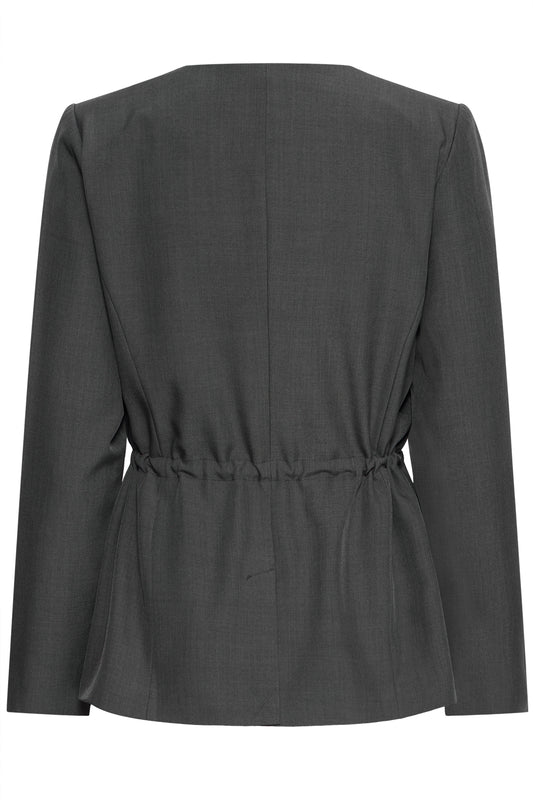 IC Fava Blazer - dark grey melange