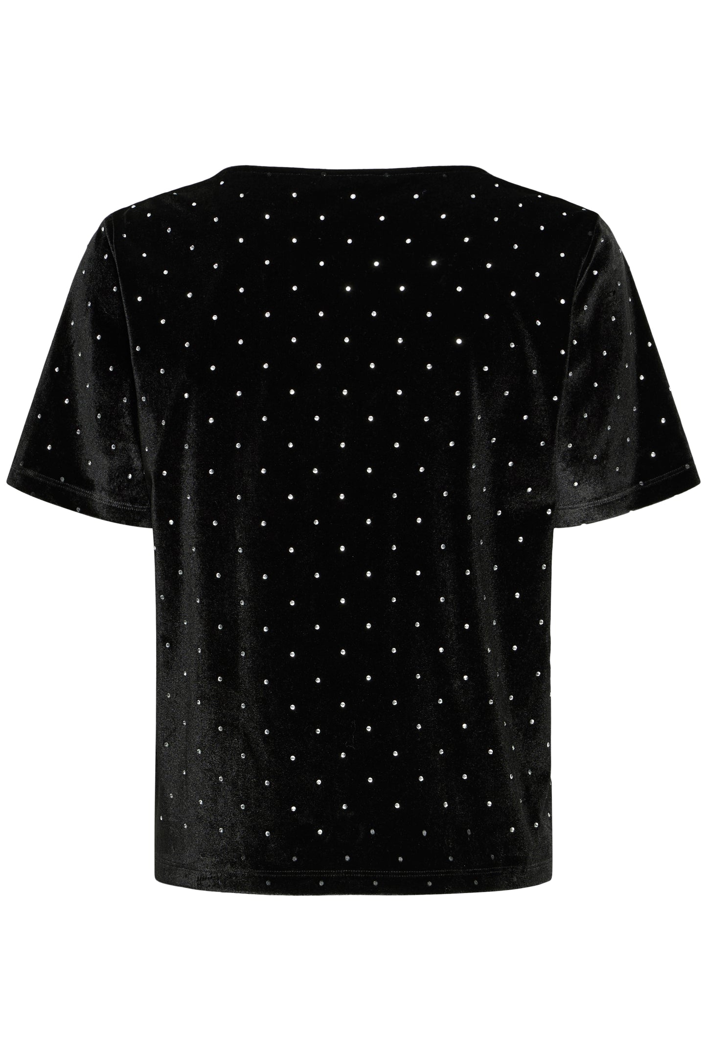 IC Darla bluse - sort m/simili sten